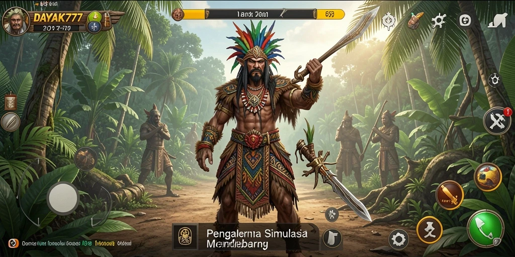 Tangkapan layar menunjukkan gameplay menarik dari DAYAK777.