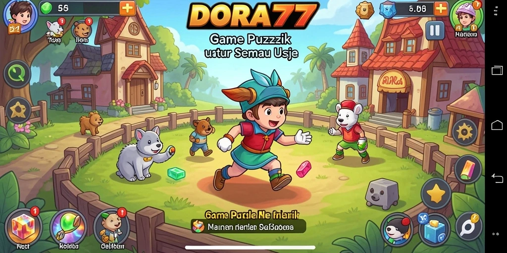 Screenshot DORA77 menampilkan gameplay yang menggugah selera dan menantang.