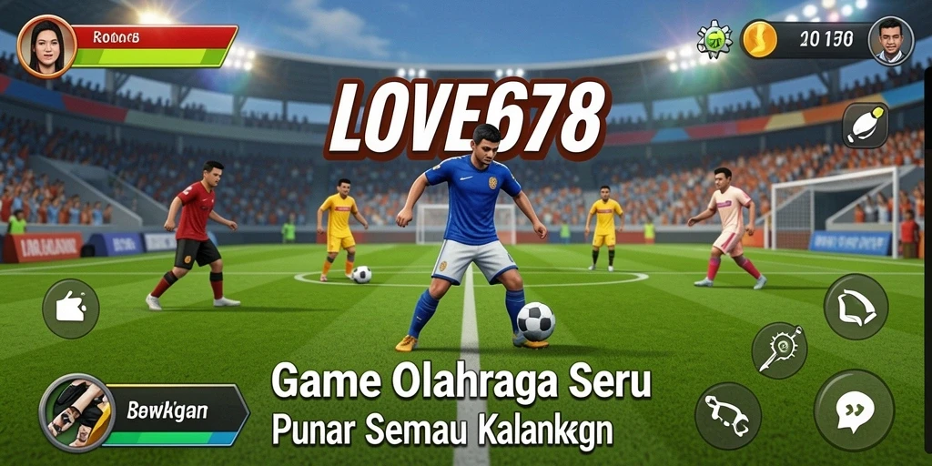 Tampilan seru gameplay LOVE678 yang penuh aksi olahraga.