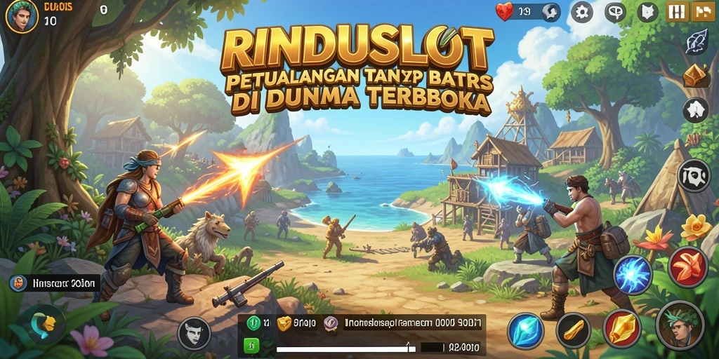Tampilan gameplay RINDUSLOT yang memukau dan penuh warna.