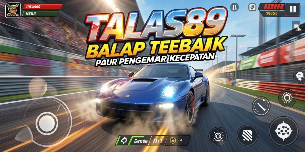 Gameplay balap seru di TALAS89 dengan kendaraan berkecepatan tinggi.