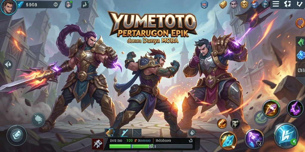 Tampilan gameplay YUMETOTO yang mendebarkan dan penuh aksi.